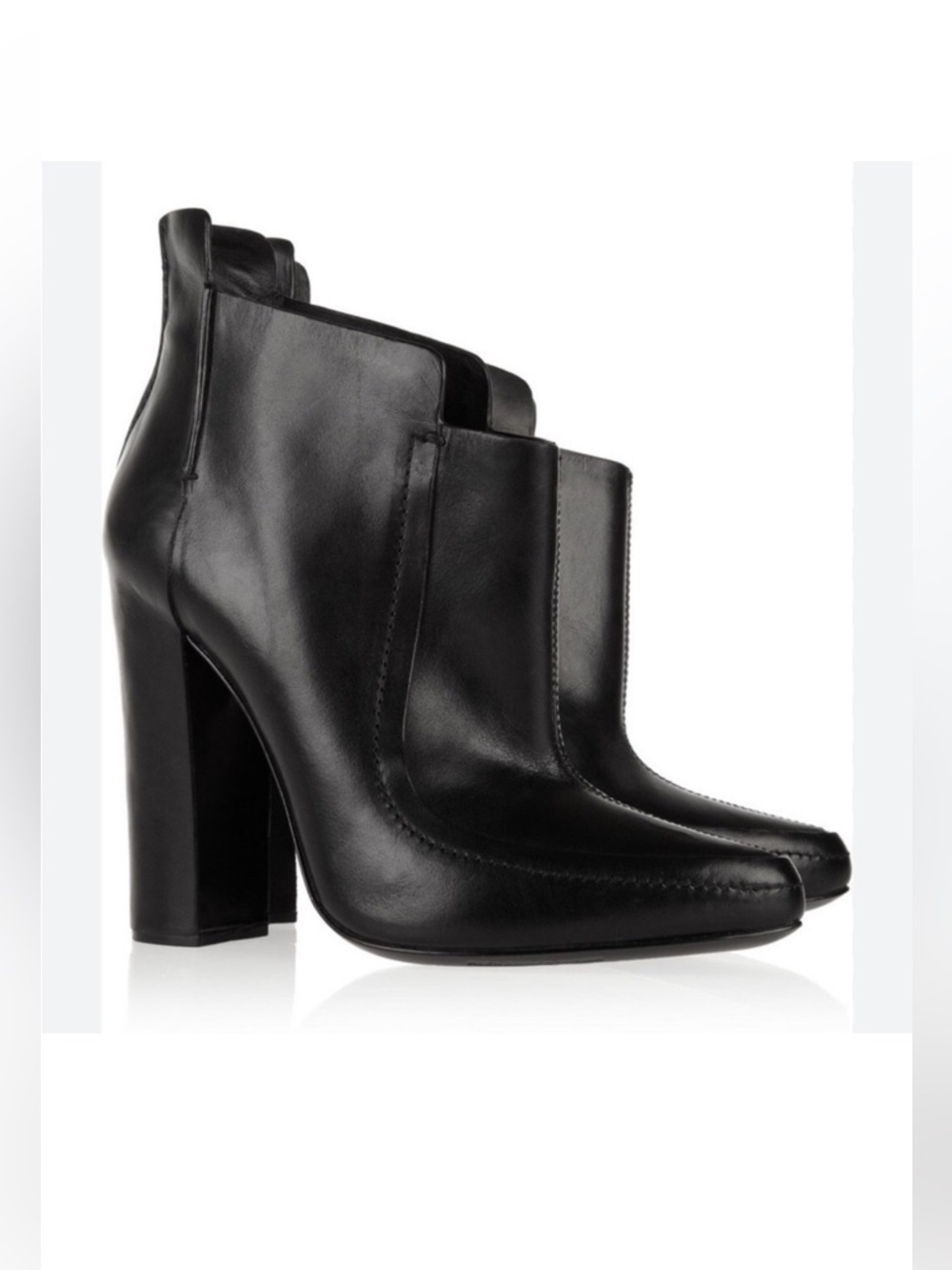 Alexander Wang Kim Black Pointed Toe Ankle
Heeled Booties/Boots Black Leather
